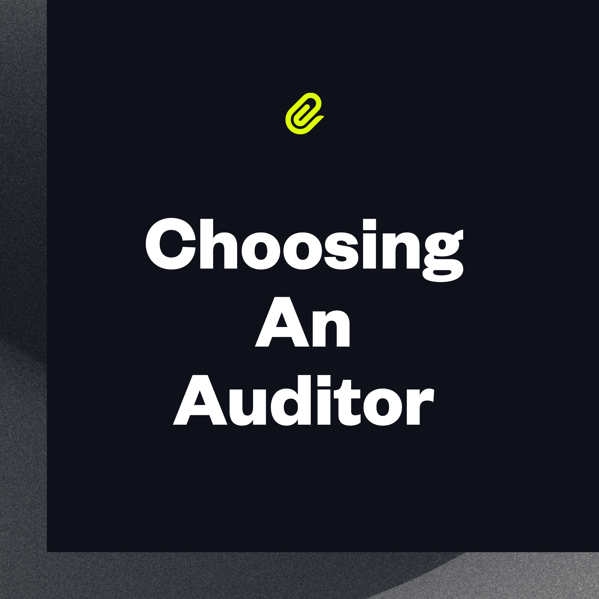 article choosing an auditor 1